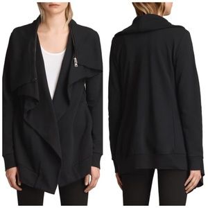 NWT Allsaints Black Dahlia Sweatshirt Sz S